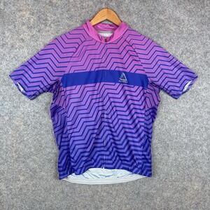 NeoPro Cycling Jersey Adult Unisex XXL Purple Geometric Performance Wicking